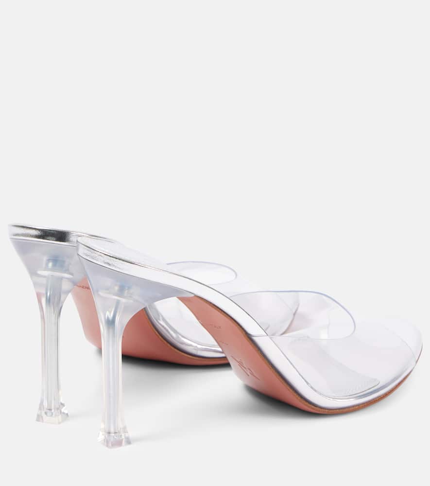 AMINA MUADDI ALEXA GLASS 95 PVC MULES 