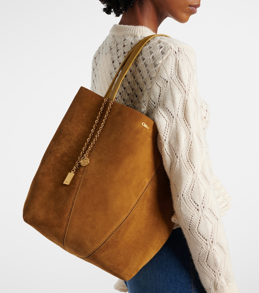 Chloé Spin Medium suede tote bag