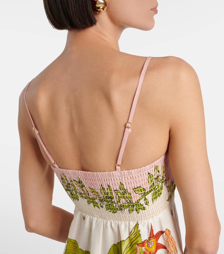 Alemais Hazel Printed Linen-blend Maxi Dress In Multicoloured