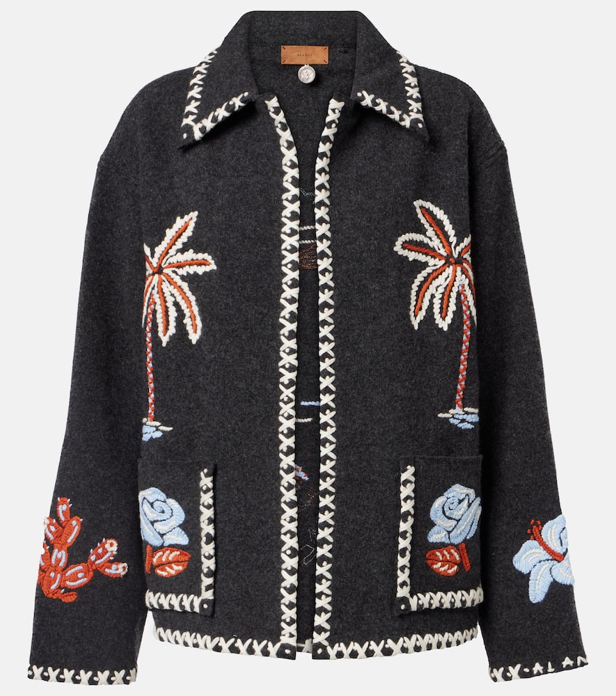 Alanui Remember Me Virgin Wool Jacket In Black