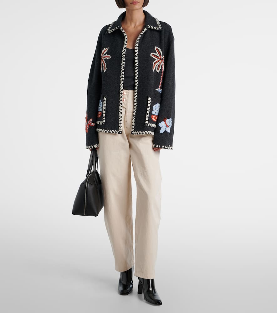 Alanui Remember Me Virgin Wool Jacket In Black