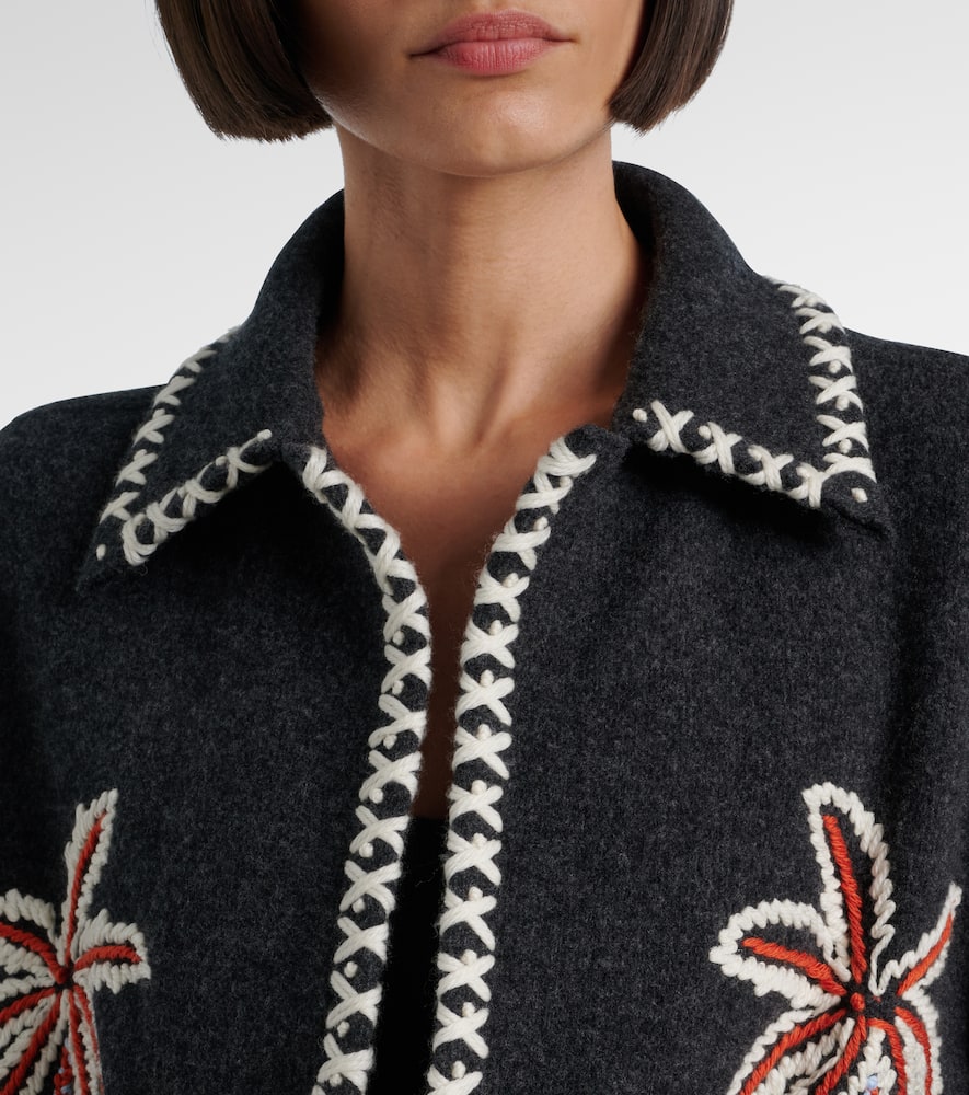 Alanui Remember Me Virgin Wool Jacket In Black