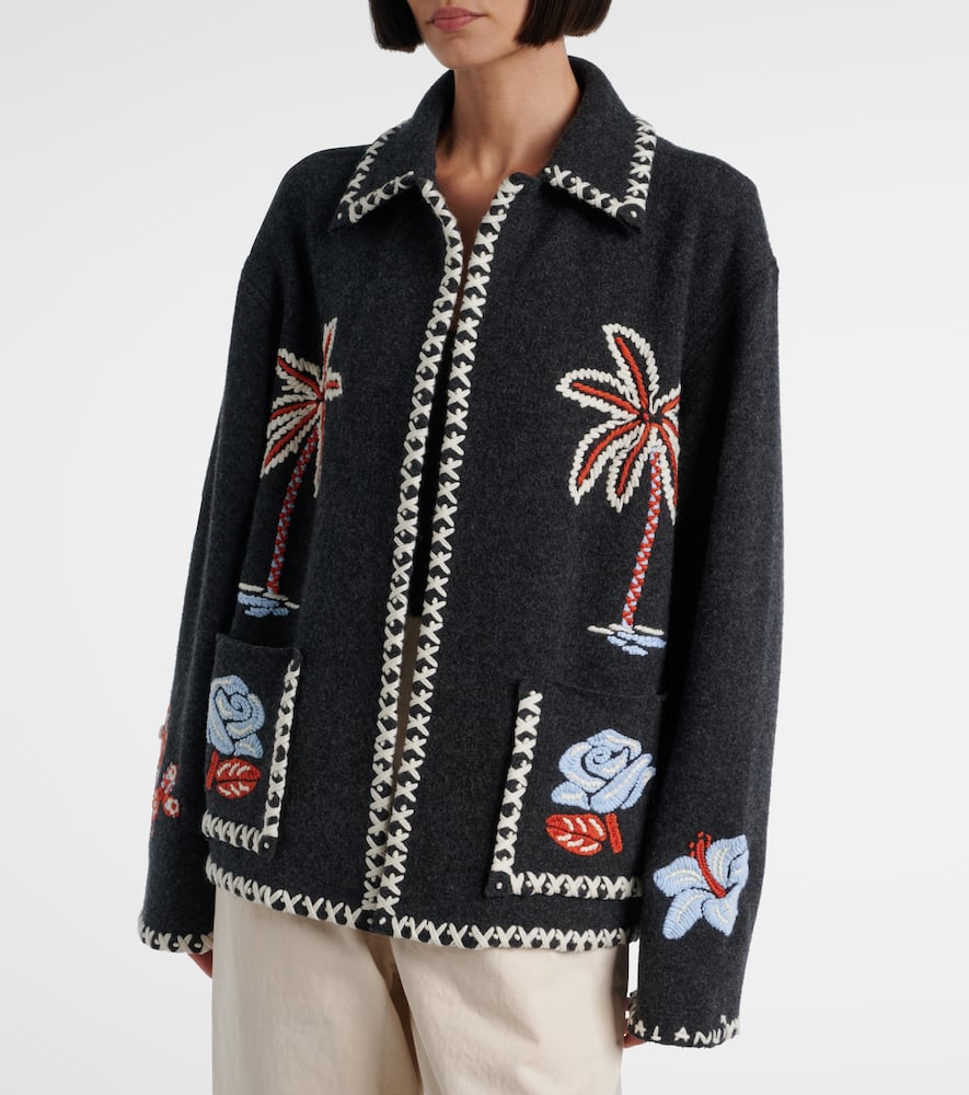 Alanui Remember Me Virgin Wool Jacket In Black