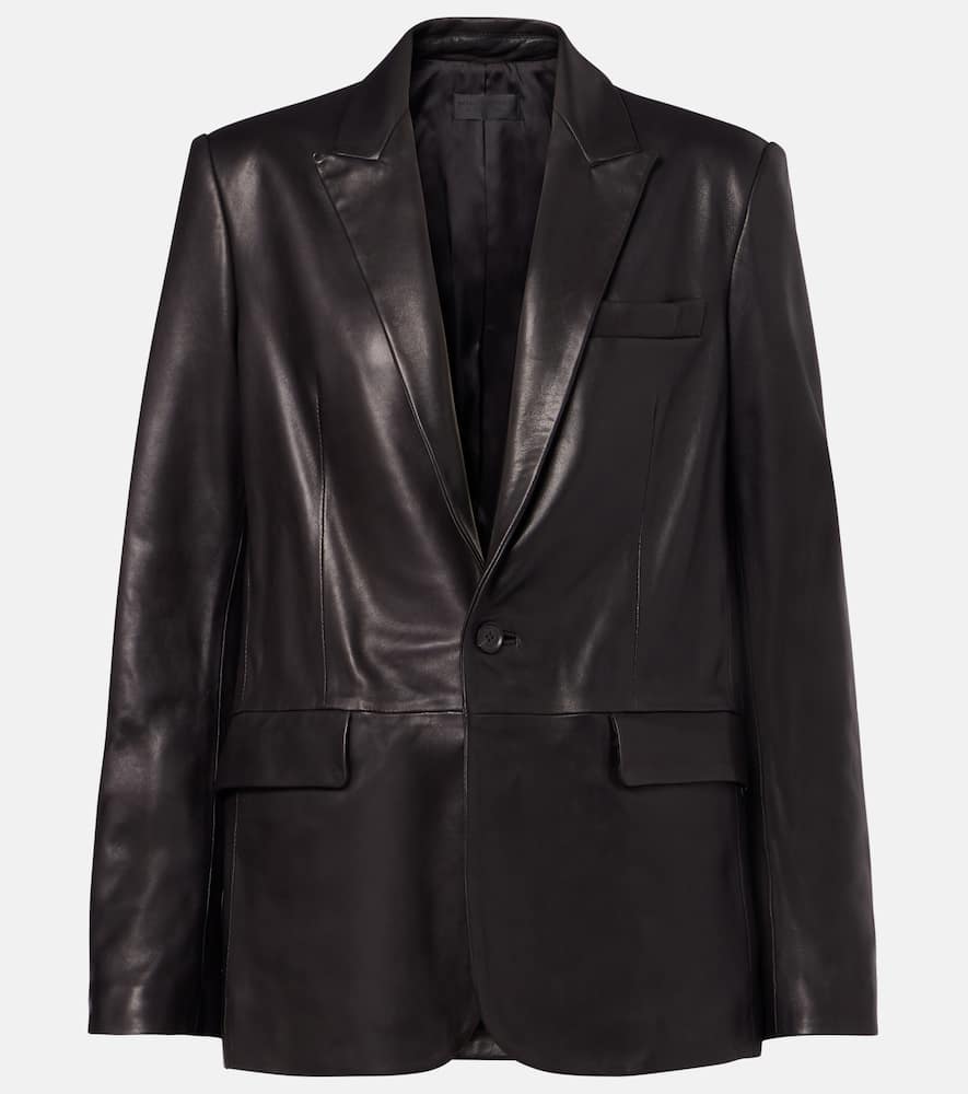 Belmonde leather blazer