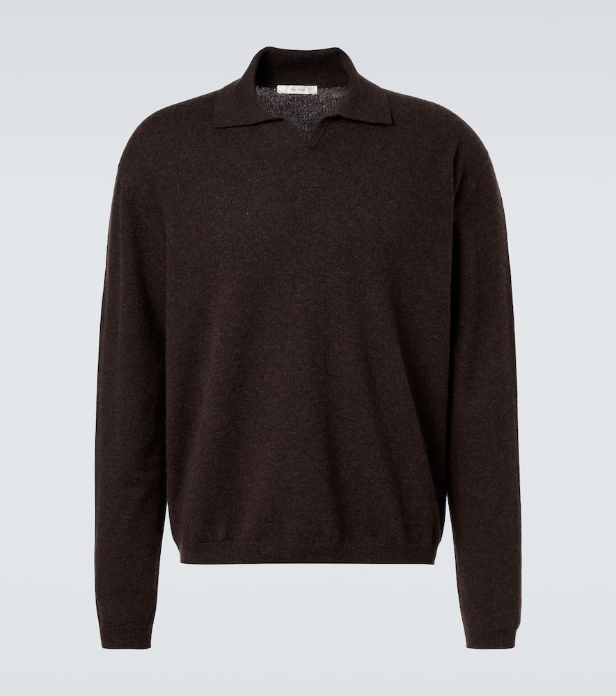 Franz cashmere polo sweater