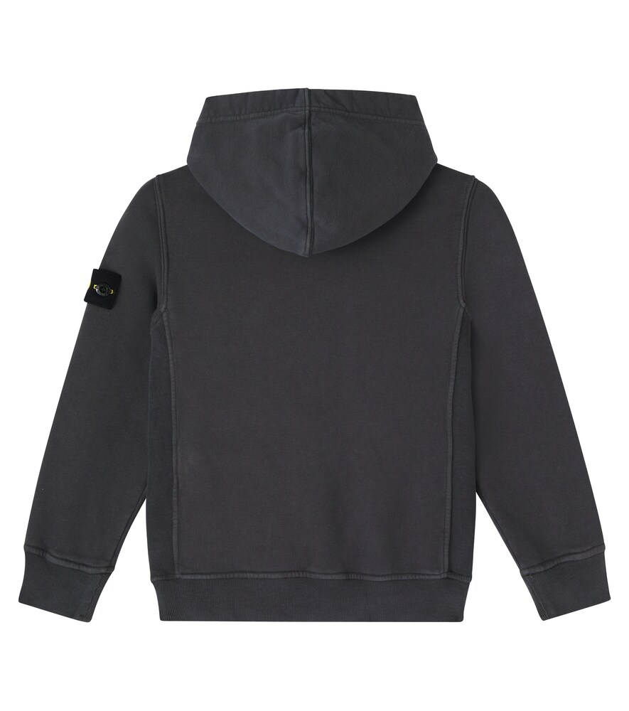  Stone Island Junior Stone Island Junior Compass Cotton Jersey Hoodie 