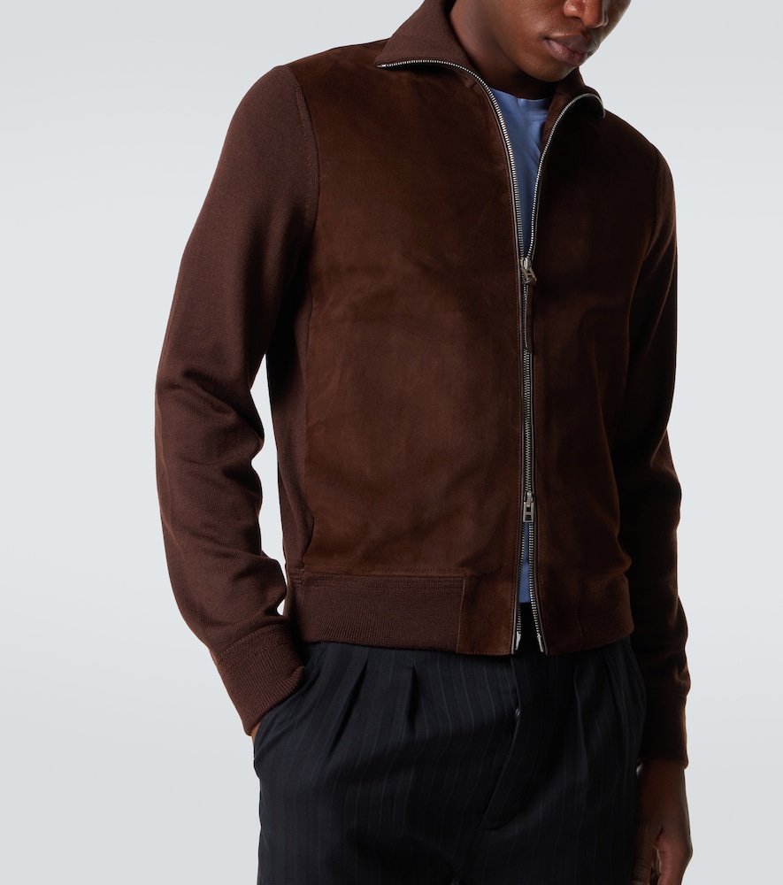  Tom Ford Tom Ford Cardigan Mit Veloursleder 