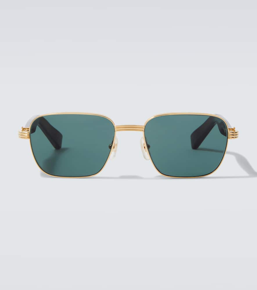 Cartier Première De  Rectangular Sunglasses In Green