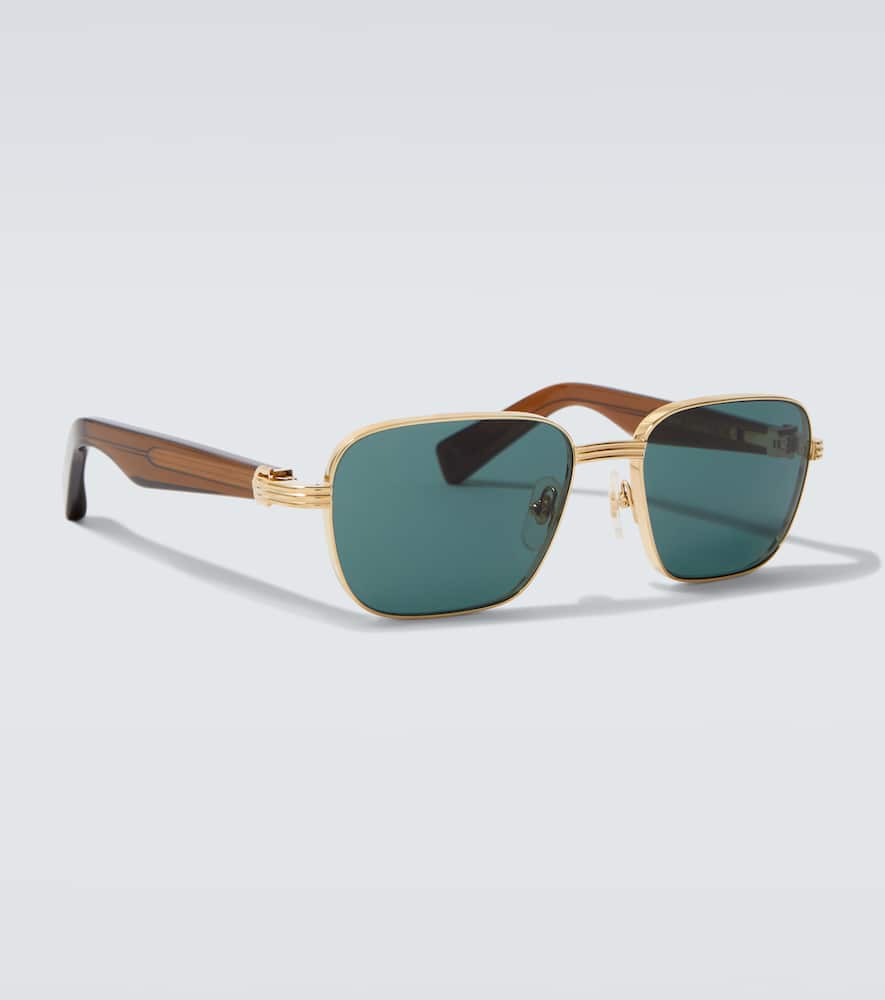 Cartier Première De  Rectangular Sunglasses In Green