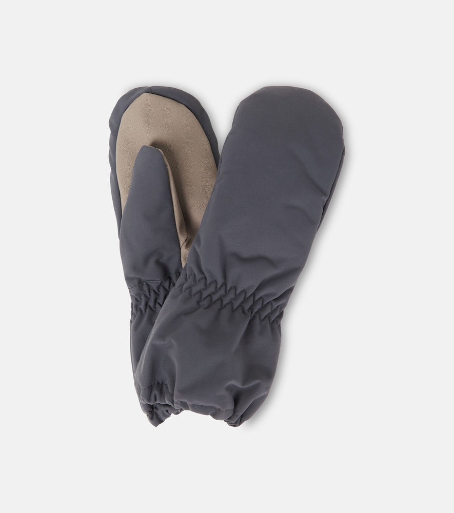Wheat Monta fleece-lined mittens