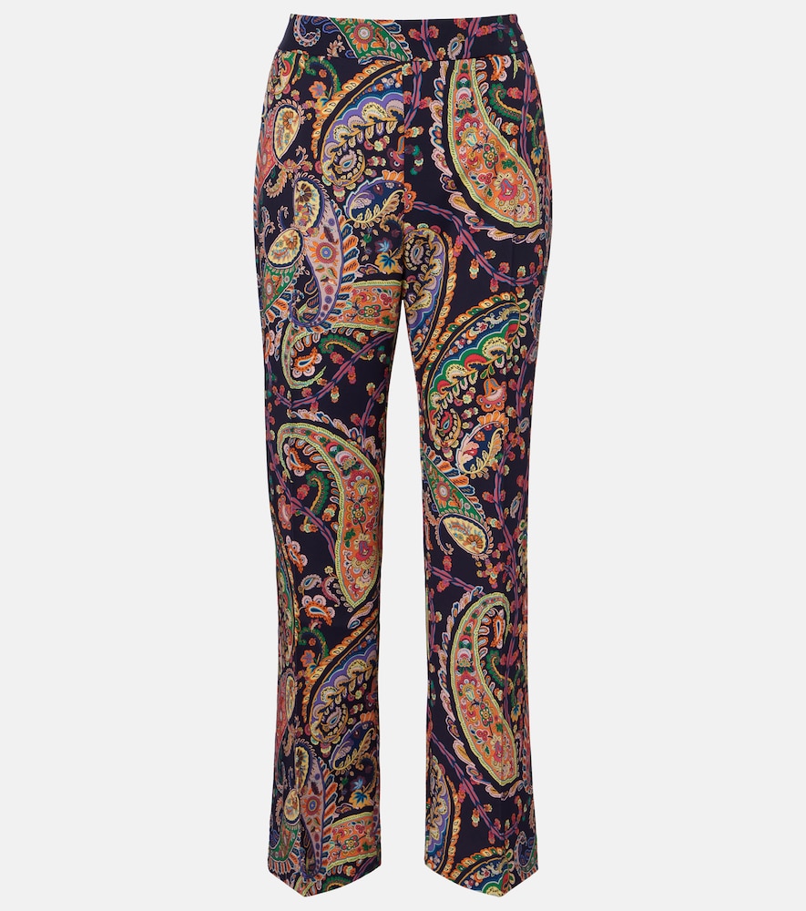 Etro Women's Multicoloured Paisley Straight Pants UK Size 10 - Mytheresa