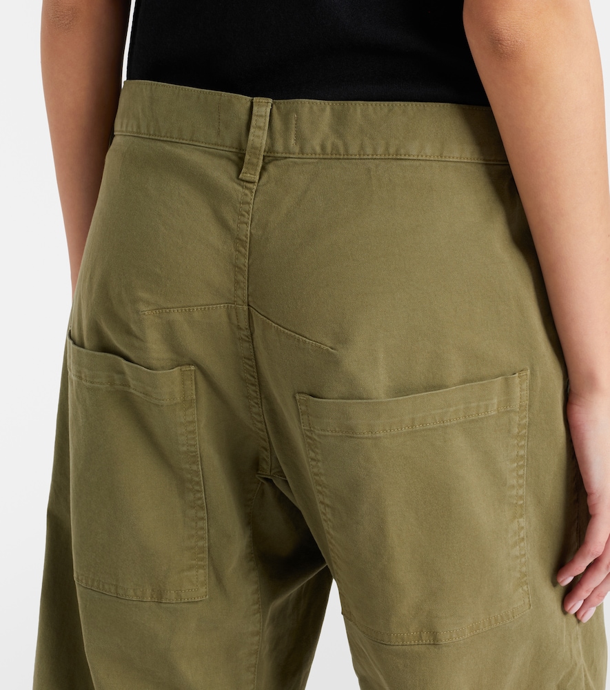 Shon Cotton Twill Barrel-Leg Pants