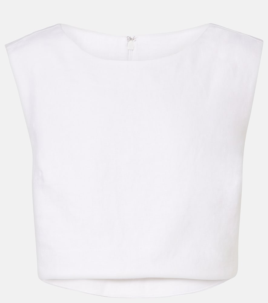 Posse Martina cropped linen top | Thumbnail 6 Posse Martina cropped linen top | Thumbnail 6