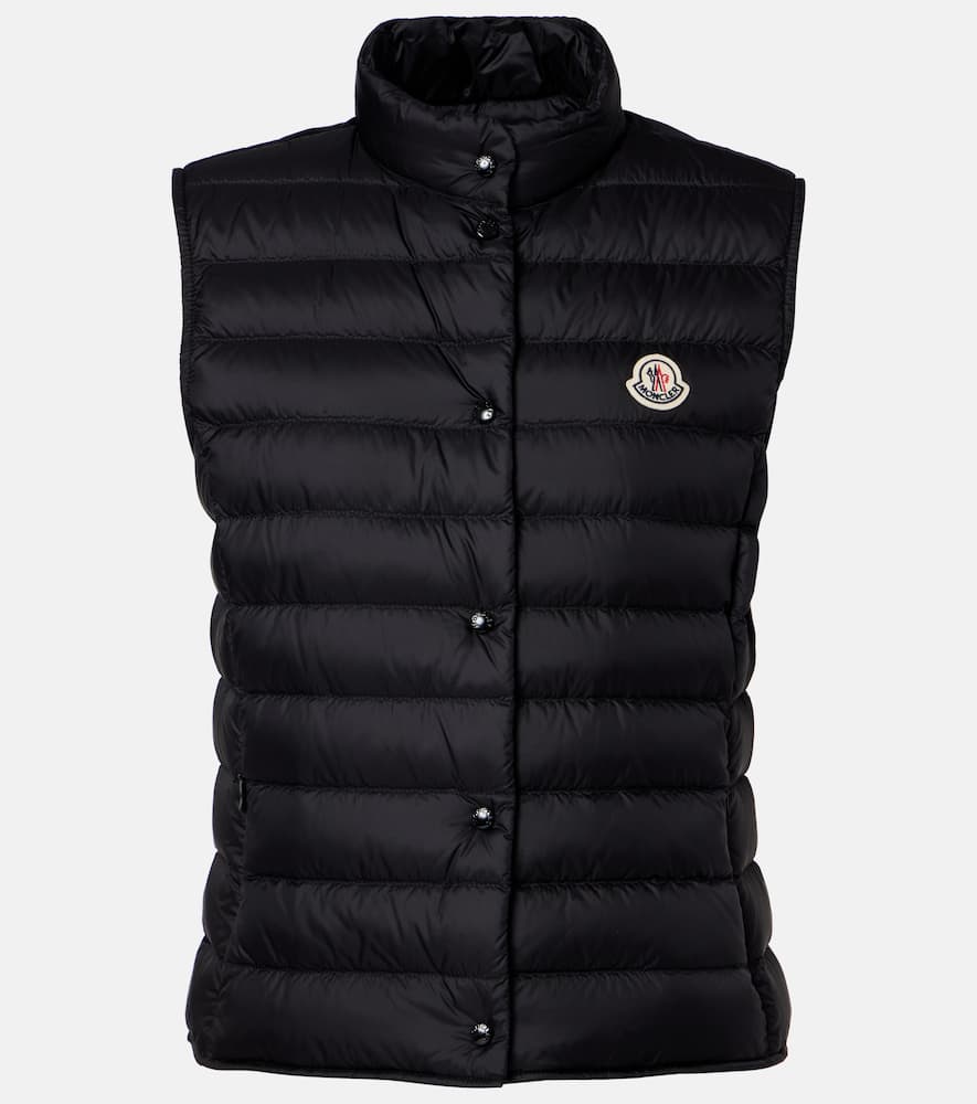 Moncler Permanents Cropped Down Vest In Black