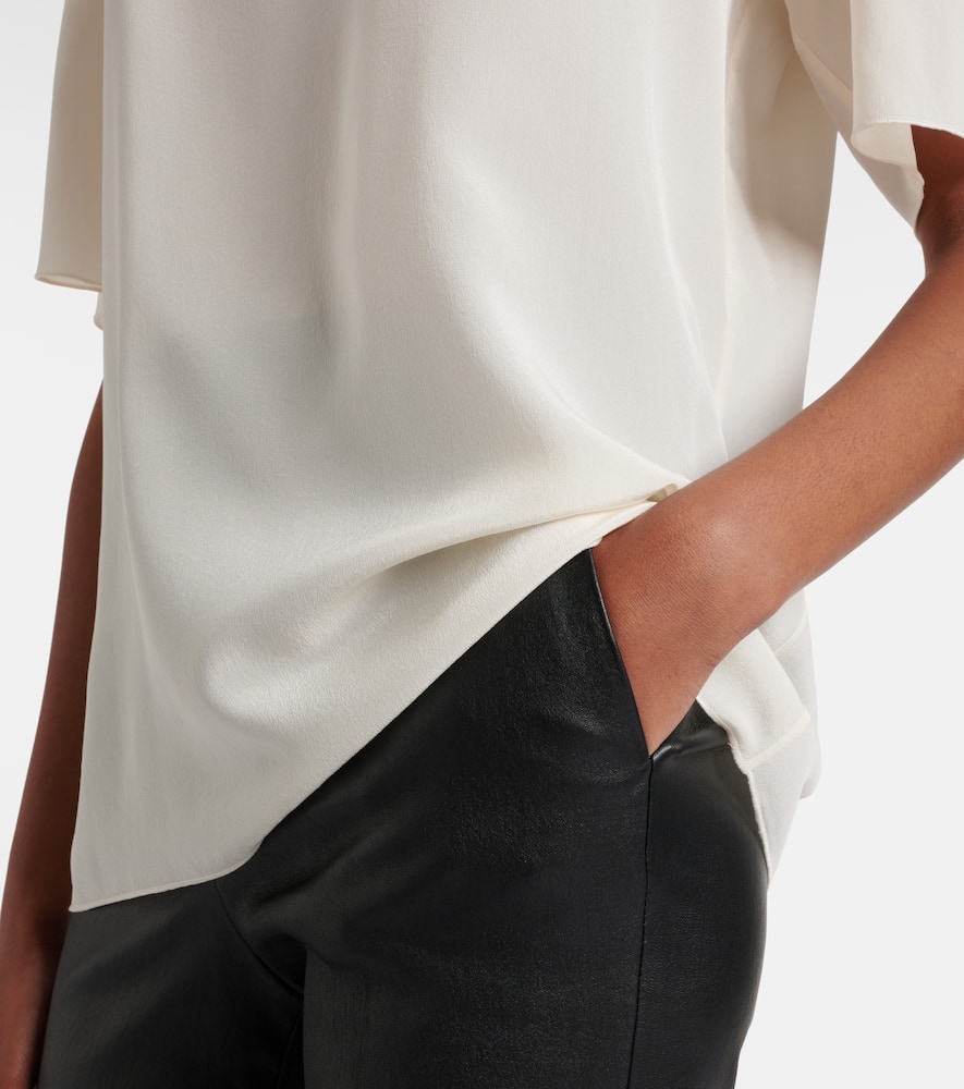 Joseph Rubin Silk Crêpe De Soie T-shirt In White