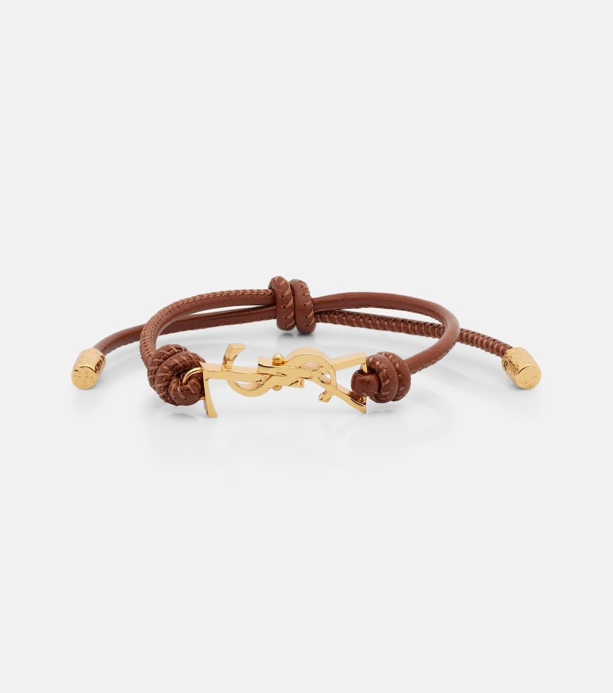 Saint Laurent Bracelet Cassandre en cuir 330 €