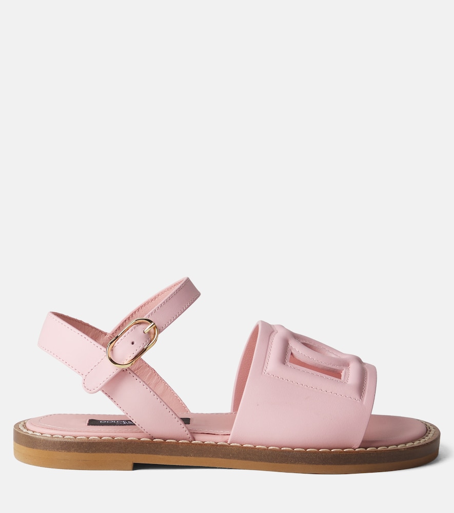  Dolce&gabbana Kids Dolce&gabbana Kids Sandalen Dg Aus Leder 
