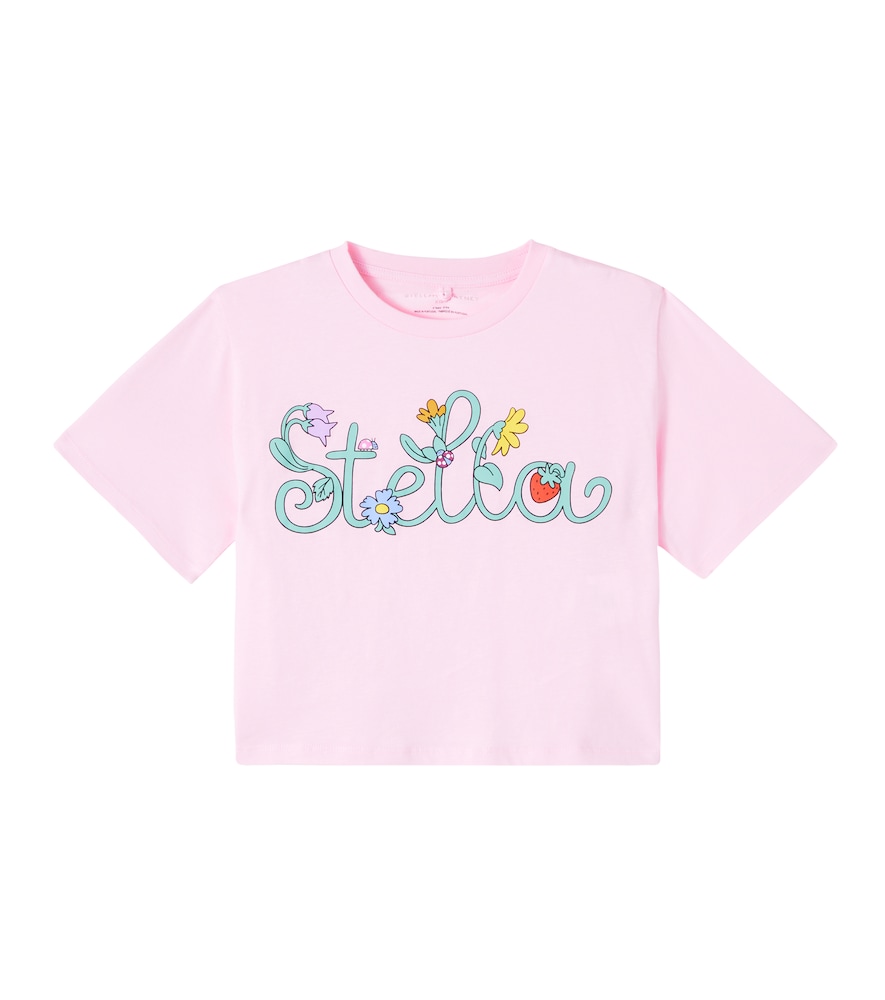 Stella McCartney Kids Logo cotton jersey T-shirt　ステラ マッカートニー キッズ ロゴ コットン ジャージ T シャツ Stella