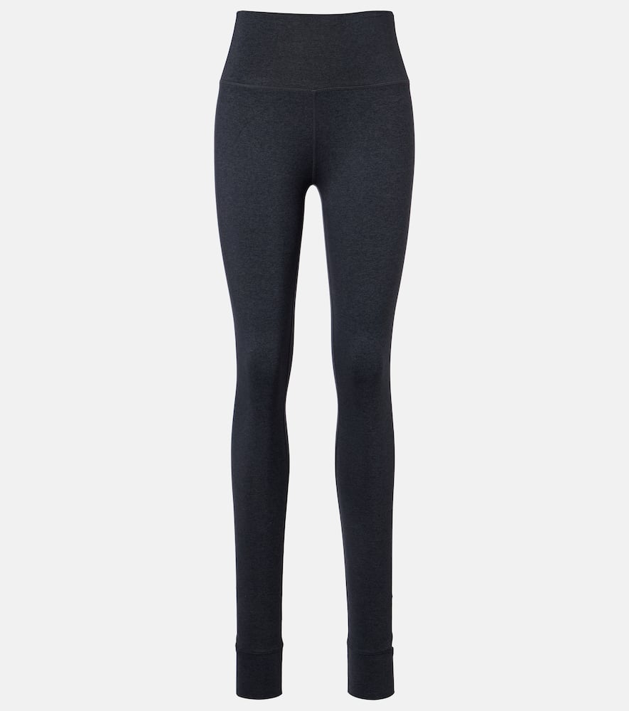Varley Always Warm Jersey Stirrup Leggings In Black