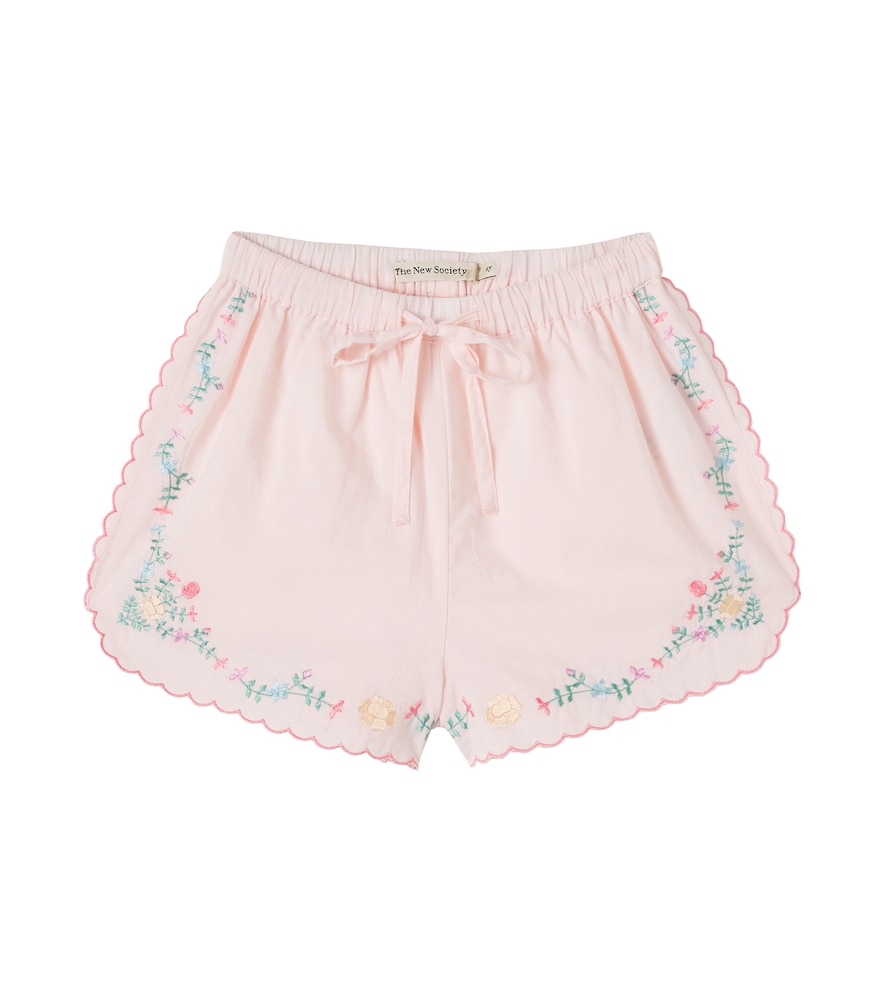 Shorts Orchid in cotone con ricamo