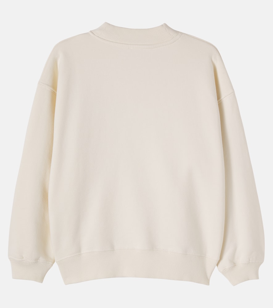  Bonpoint Bonpoint Besticktes Sweatshirt Lika Aus Baumwoll-jersey 