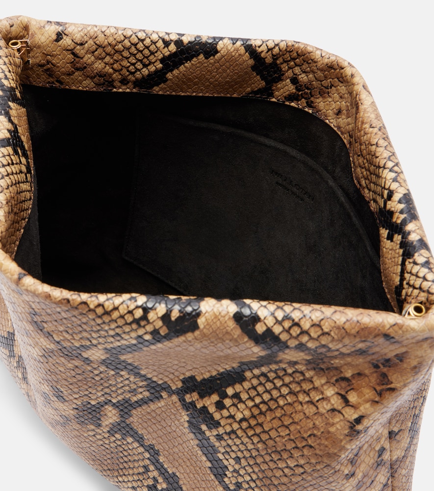  Nili Lotan Nili Lotan Jerry Small Snake-print Leather Clutch 