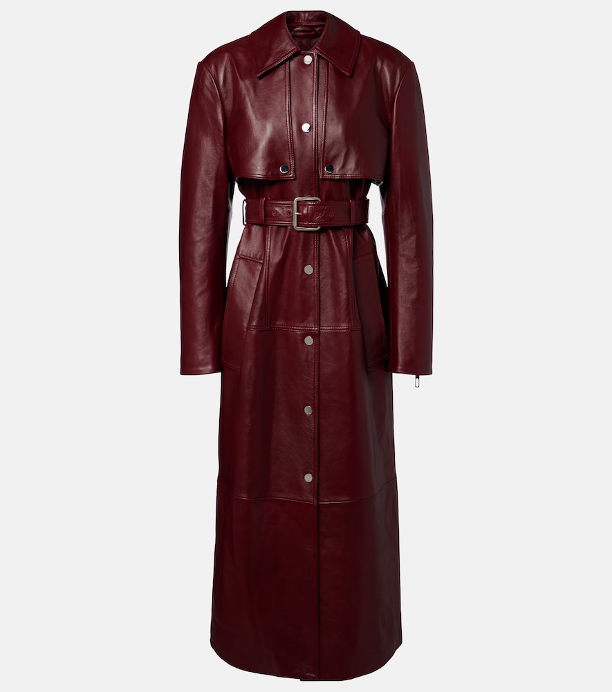Sportmax Paste leather trench coat