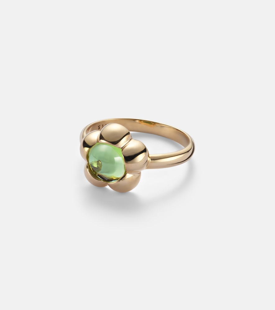 Anello mignolo Kensington in oro 14kt con peridoto
