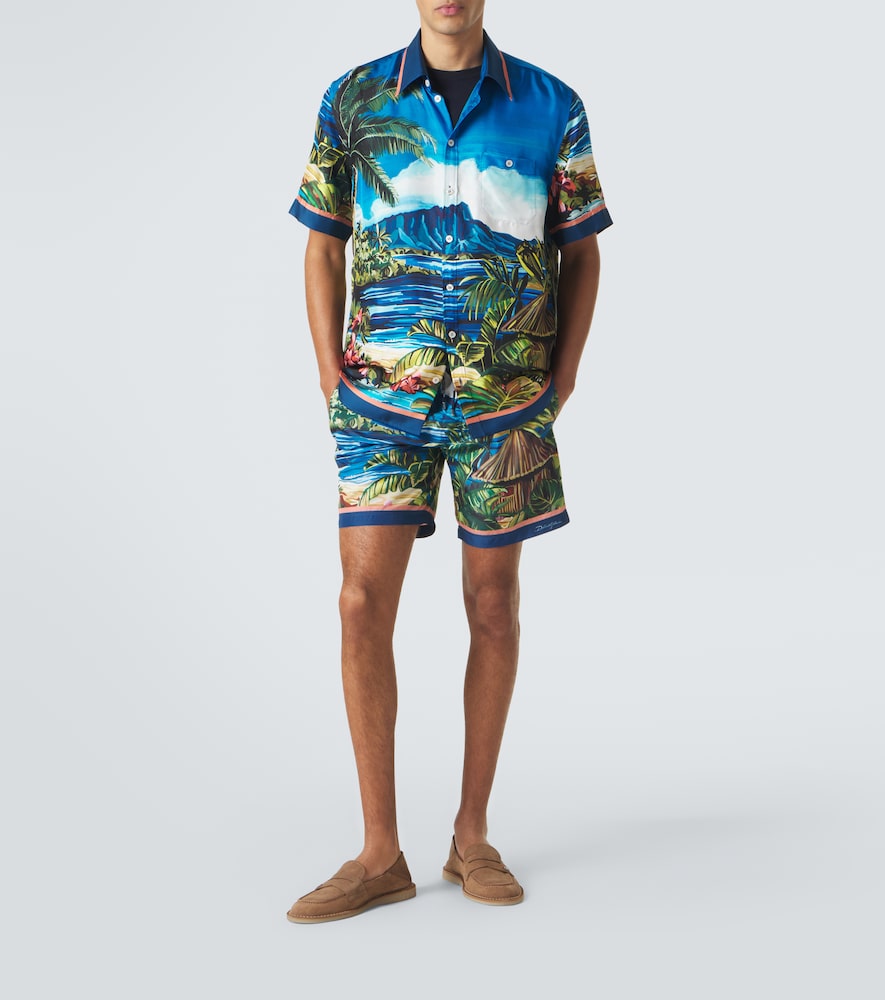 Dolce&Gabbana Printed Silk Twill Shirt