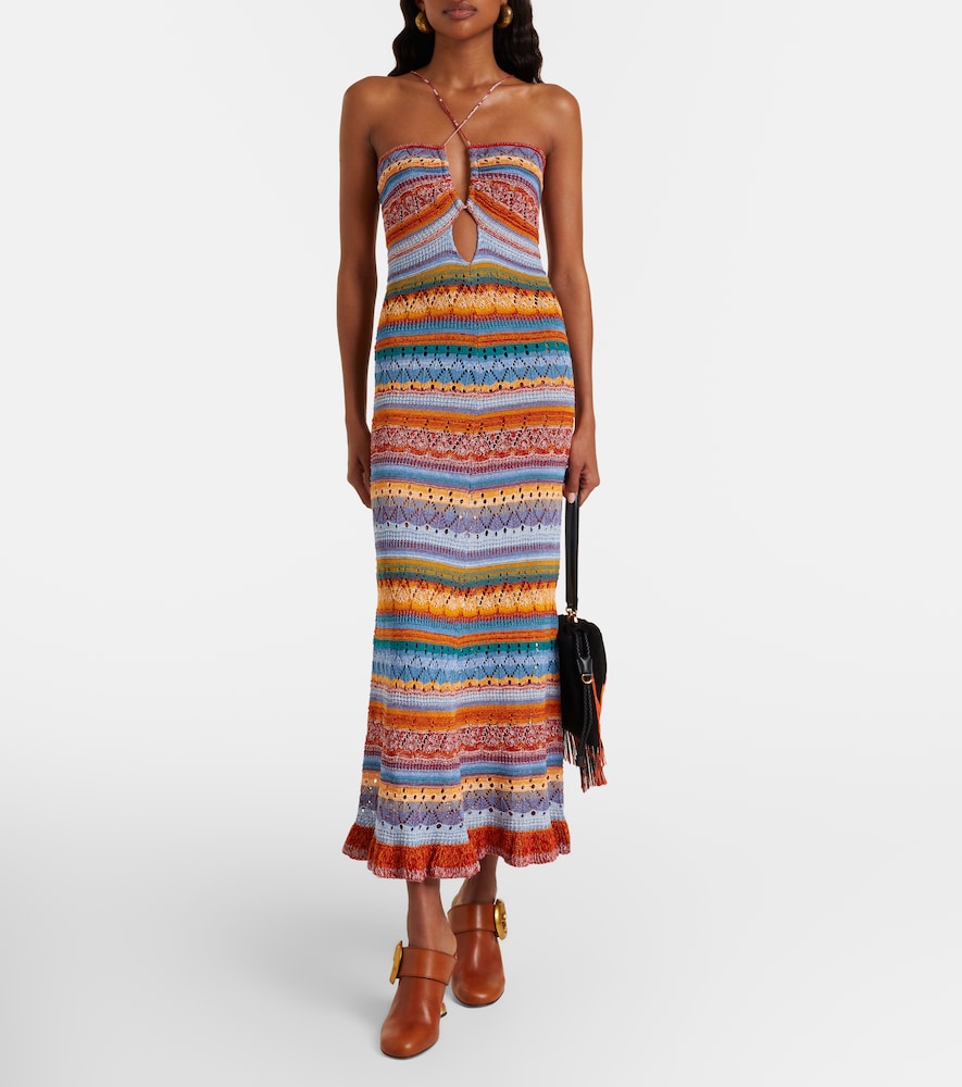  Etro Etro Maxikleid Aus Häkelstrick 