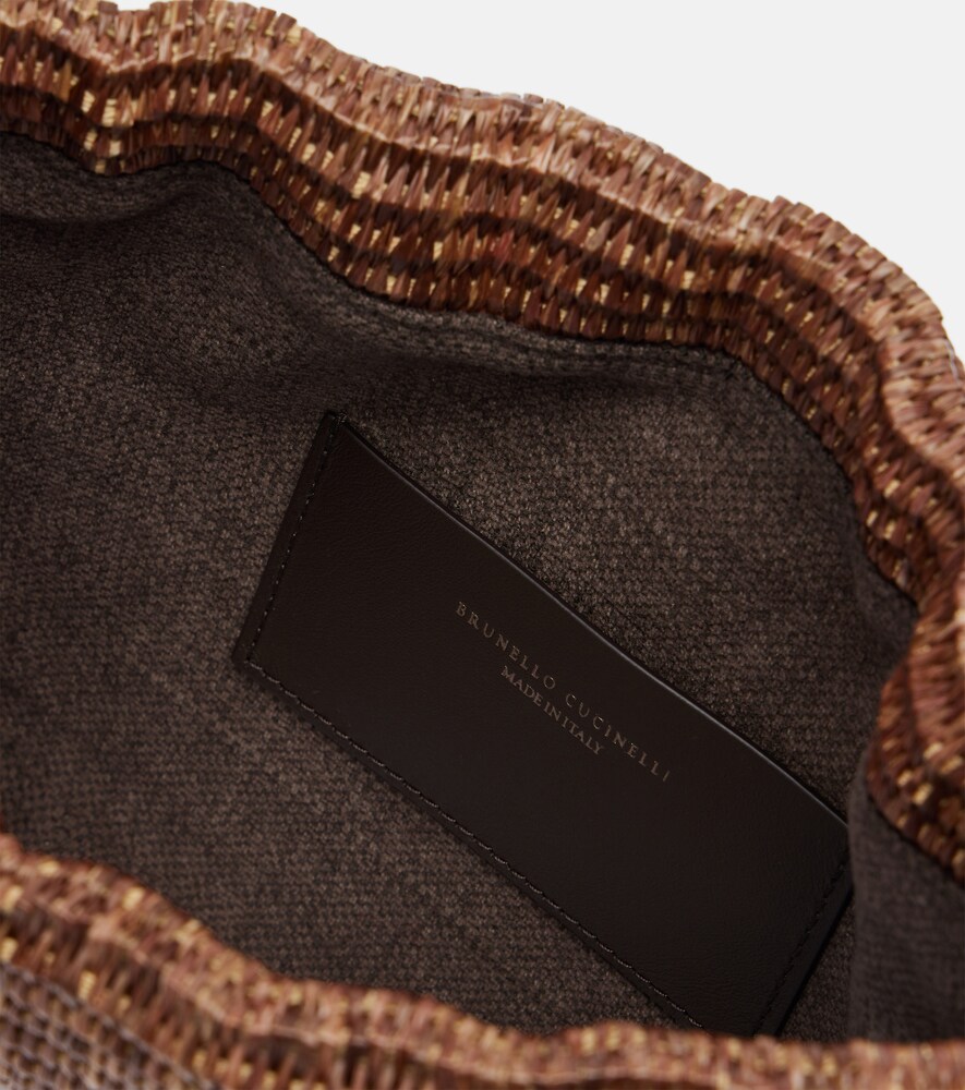  Brunello Cucinelli Brunello Cucinelli Crossbody Bag Mellow Small Mit Leder 