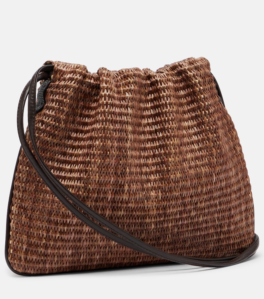  Brunello Cucinelli Brunello Cucinelli Crossbody Bag Mellow Small Mit Leder 