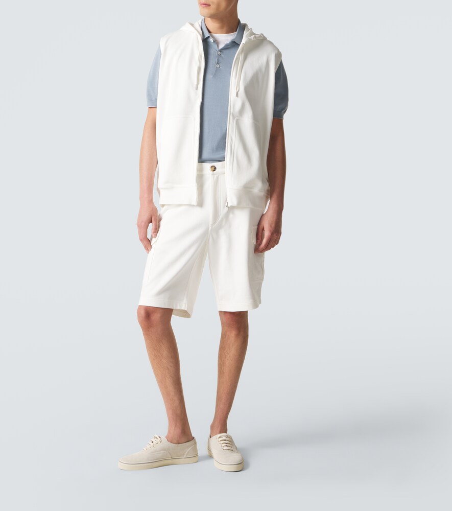  Brunello Cucinelli Brunello Cucinelli Cotton-blend Bermuda Shorts 