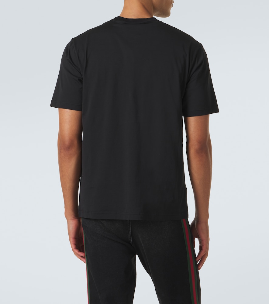 Web Stripe Cotton T-Shirt