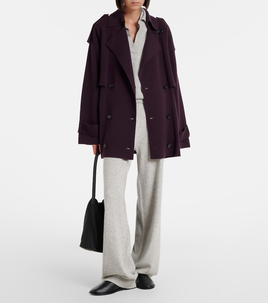 Jardin des Orangers Cotton and cashmere wide-leg pants