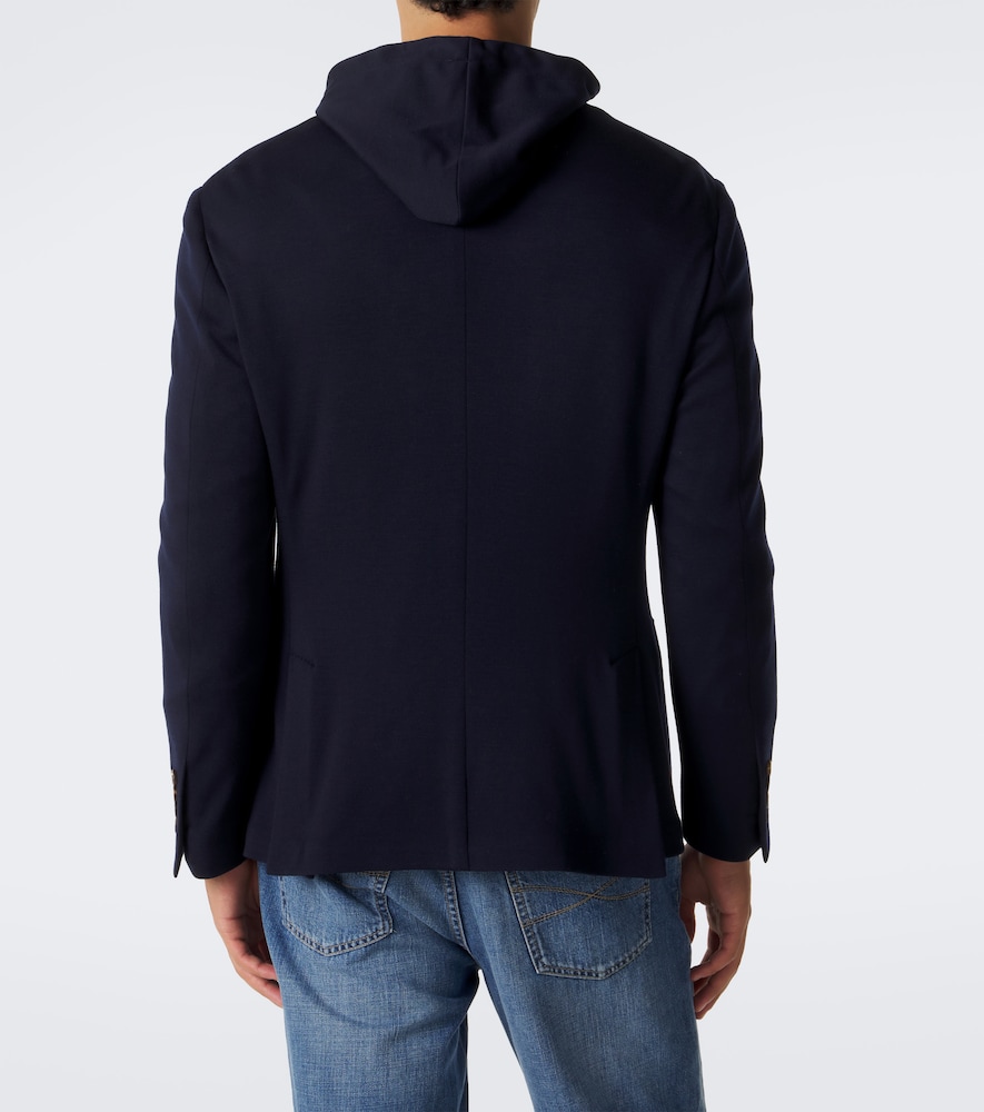 Eleventy Hooded layered wool blazer | Thumbnail 2