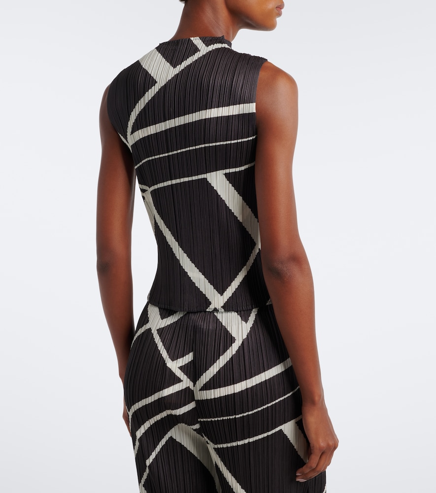 Issey Miyake Fold Line Pleated Top