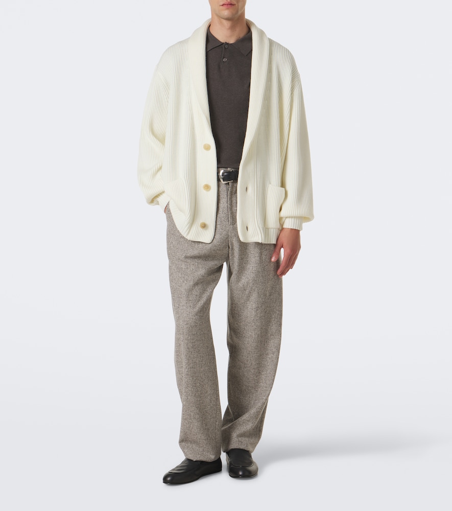 Ribbed-Knit Cardigan