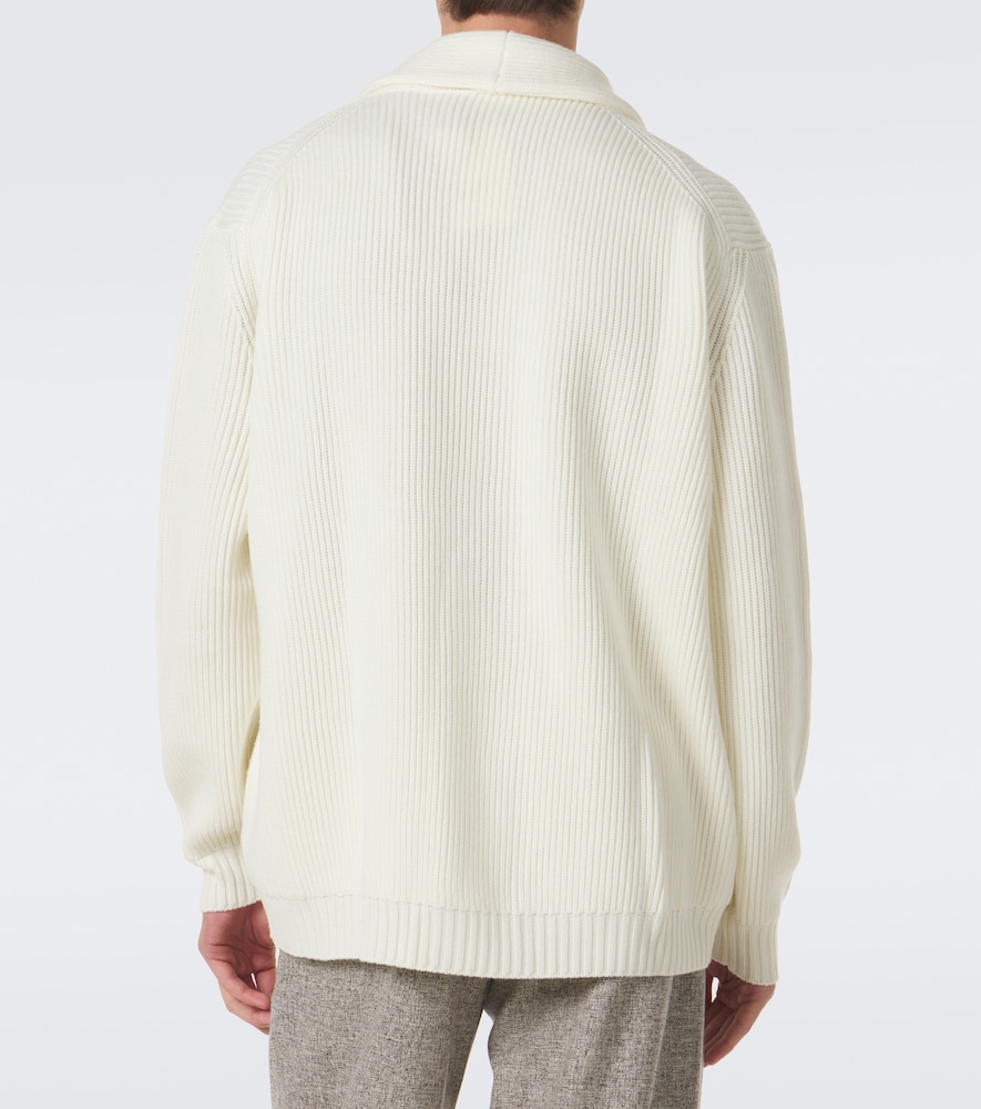 Ribbed-Knit Cardigan