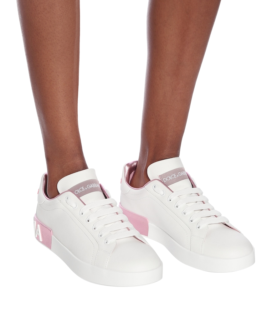  Dolce&gabbana Dolce&gabbana Portofino Leather Sneakers 