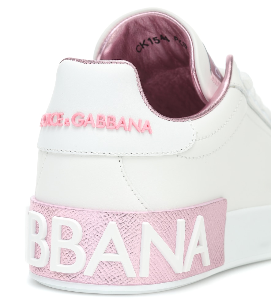  Dolce&gabbana Dolce&gabbana Portofino Leather Sneakers 