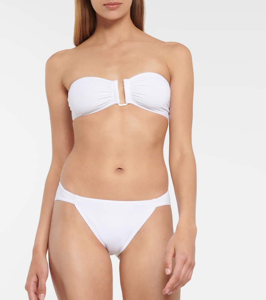 Eres Show Strapless Bikini Top In White