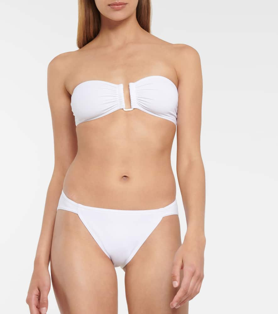 Shop Eres Show Bandeau Bikini Top In White