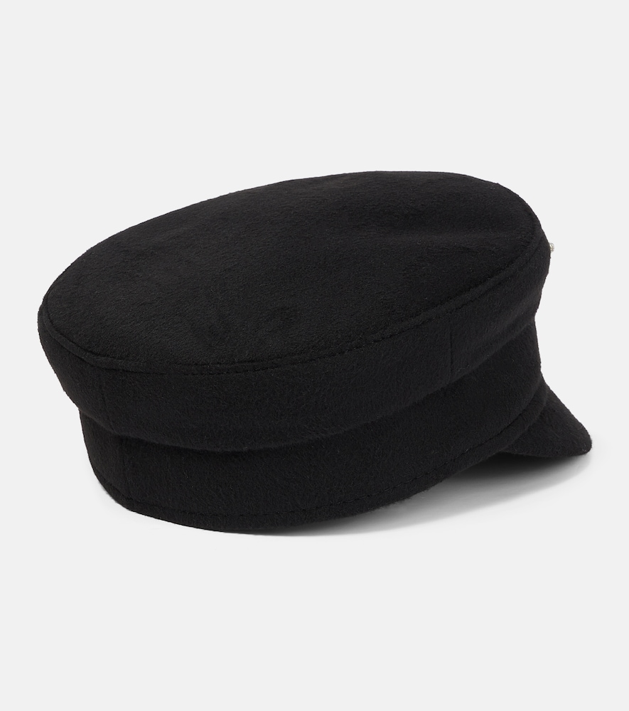  Ruslan Baginskiy Ruslan Baginskiy Embellished Wool Baker Boy Cap 