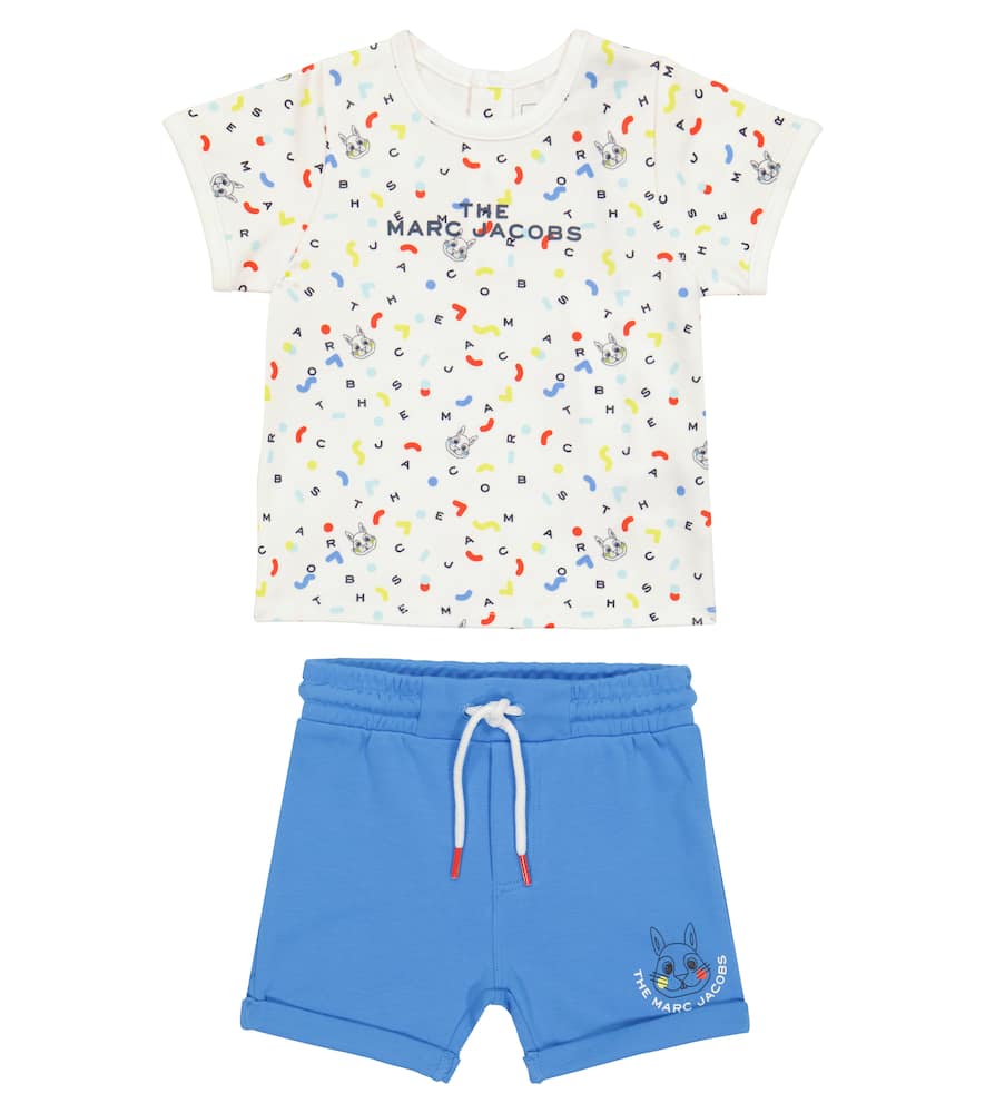 Marc Jacobs Kids Baby printed cotton T-shirt and shorts set