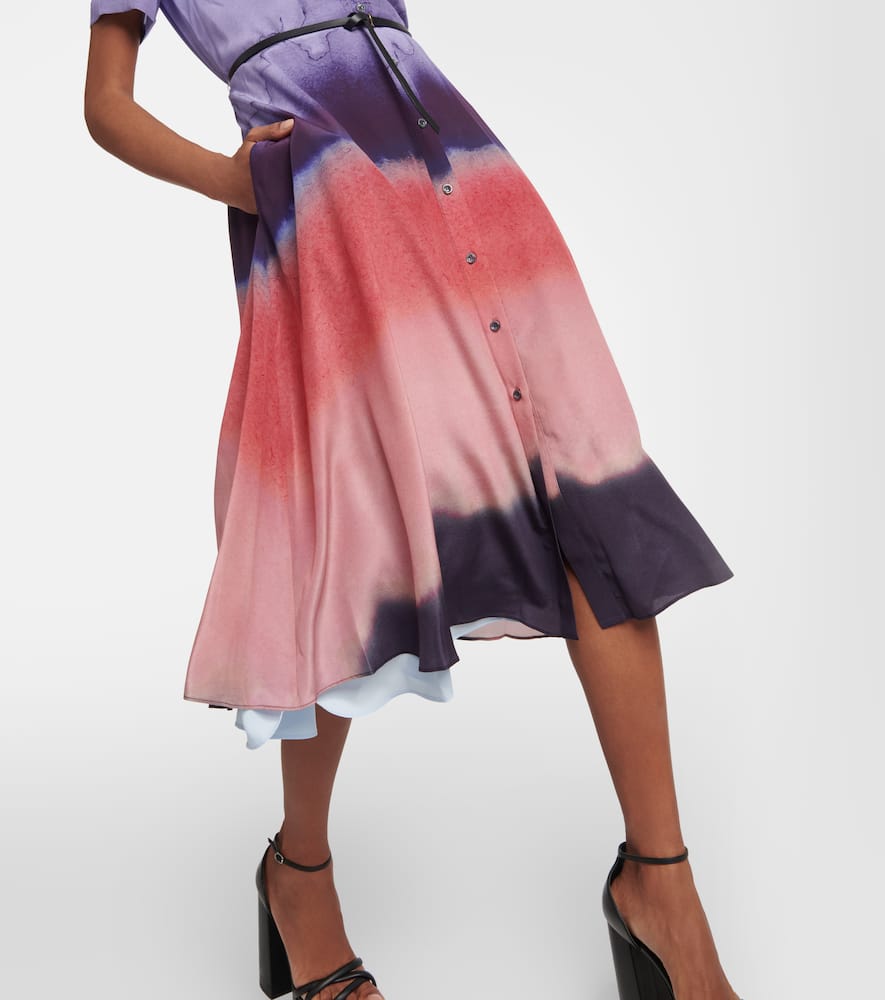 Altuzarra Kiera Printed Silk Shirt Dress In Multicoloured