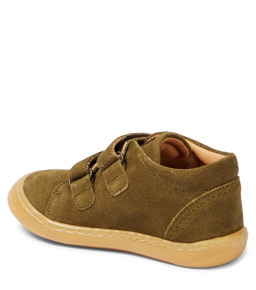 Shop Petit Nord Suede Sneakers In Green