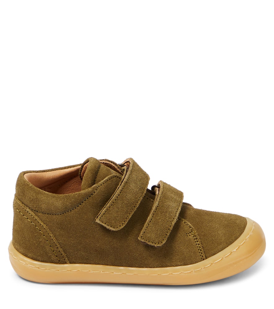 Shop Petit Nord Suede Sneakers In Green