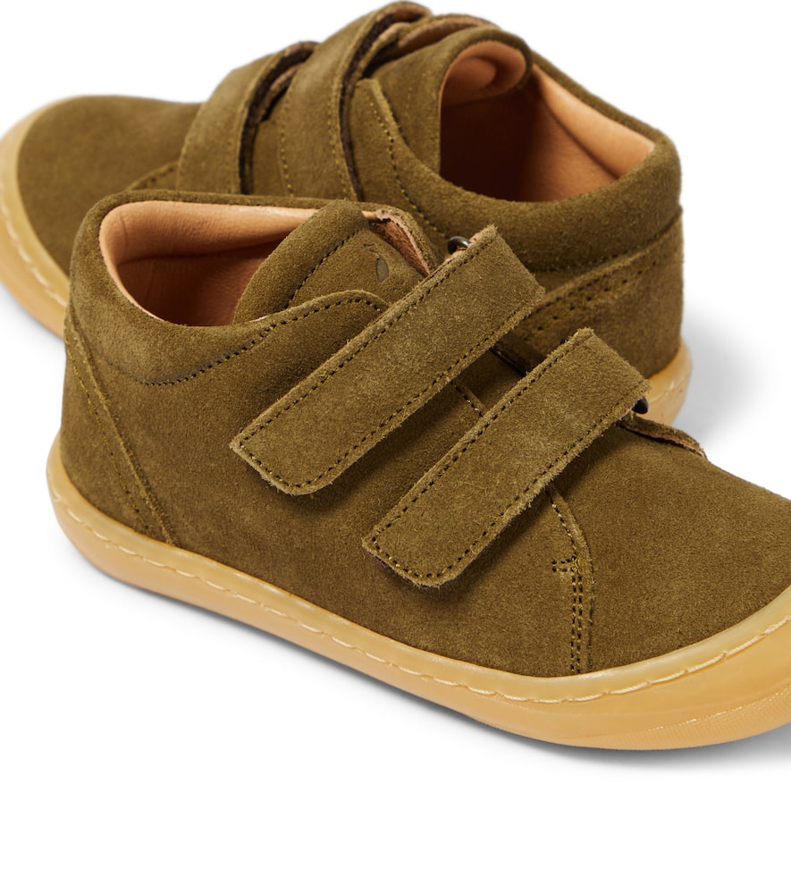 Shop Petit Nord Suede Sneakers In Green