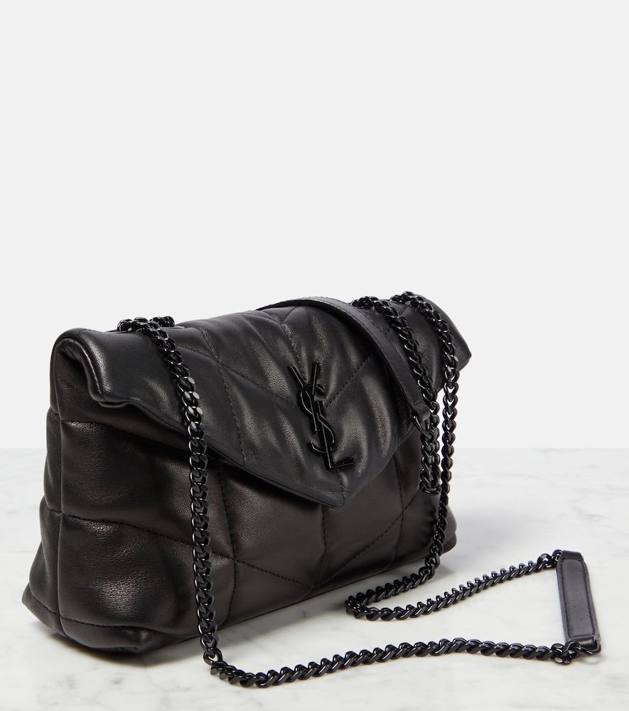  Saint Laurent Saint Laurent Puffer Toy Leather Shoulder Bag 